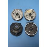 A COLLECTION OF 3 DAIWA FLY REELS to include "SF 708" "Lochmor 7/8" etc together with a Aba Garela