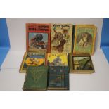 A SMALL COLLECTION OF CHILDREN'S BOOKS to include two volumes of 'Chatterbox', 'Sunny Stories'