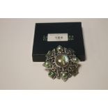 JOAN RIVERS A BOXED MALTESE CROSS BROOCH