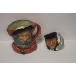 TWO ROYAL DOULTON CHARACTER JUGS, TO INCLUDE FALSTAFF AND CAPTAIN AHAB