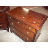 A STAG MINSTREL FIVE DRAWER, 3 OVER 2 CHEST OF DRAWERS