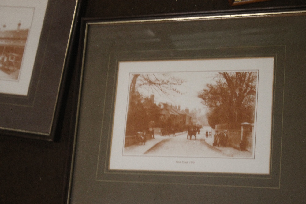 A FRAMED AND GLAZED WATERCOLOUR TITLED "CHURCH STREET OLD ORMSKIRK", SIGNED W TOMLINSON, TOGETHER - Image 2 of 4