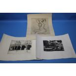JANICE HILL LIMITED EDITION PRINTS "NUDE STUDY 1", 1/1 DATED 1983, St Katherine Docks, 5/10 dated