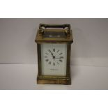 A GARRARD AND CO CARRIAGE CLOCK NO KEY