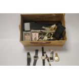 A BOX OF ASSORTED WRIST WATCHES