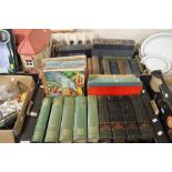 TWO TRAYS OF BOOK, TO INCLUDE ANNUALS, WAVERLY NOVELS ETC (TRAYS NOT INCLUDED)