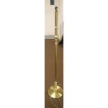 A BRASS STANDARD LAMP H 130 CM