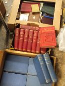 THREE BOXES OF VINTAGE BOOKS TO INCLUDE ENCYCLOPEDIA SETS