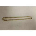 A HALLMARKED 9 CT GOLD TWO STRAND ROPE TWIST NECKLACE, APPROX WEIGHT 6.9 G