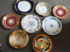 A QUANTITY OF CABINET PLATES TO INCLUDE SPODE