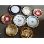 A QUANTITY OF CABINET PLATES TO INCLUDE SPODE