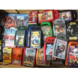 A BOX OF MARVEL TOP TRUMPS AND TRADING CARDS
