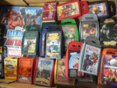 A BOX OF MARVEL TOP TRUMPS AND TRADING CARDS