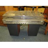 A RETRO MURPHY STEREO MUSIC CENTRE WITH SPEAKERS - HOUSE CLEARANCE