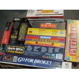 A TRAY OF BOARD GAMES