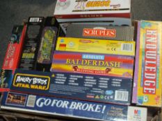 A TRAY OF BOARD GAMES