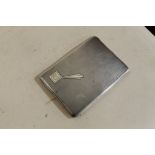 AN ART DECO STYLE CIGARETTE CASE, APPROX WEIGHT 147.3 G