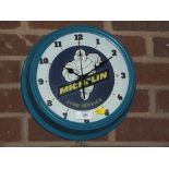 A MICHELIN TYRES WALL CLOCK