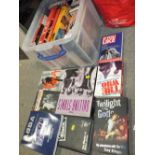 A BOX OF MUSIC RELATED BOOKS TO INCLUDE THE ROLLING STONES, U2 ETC.