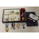 A COLLECTION OF MASONIC JEWELS/ MEDALS TO INCLUDE A HTWSSTKS ROYAL ARCH MASONRY ISRAELI SILVER