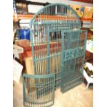 A METAL PARROT CAGE