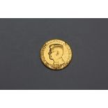 A COMMEMORATIVE PRESIDENT J F KENNEDY 1 DUCAT COIN 1963, approx weight 3.4g