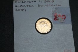 A QUEEN ELIZABETH II 2009 QUARTER SOVEREIGN