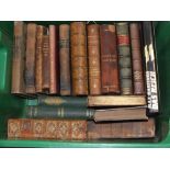 A BOX OF VINTAGE AND ANTIQUARIAN BOOKS
