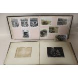 TWO ALBUMS OF ANTIQUE PHOTOGRAPHS