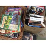 A LARGE QUANTITY OF ASSORTED BOOKS AND COMICS TO INCLUDE HORRIBLE HISTORIES, BEANO BOOKS ETC