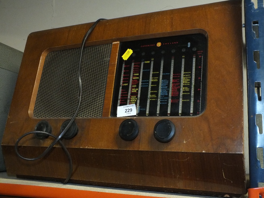 A VINTAGE PYE RADIO