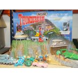 A MATCHBOX THUNDERBIRDS TRACY ISLAND ELECTRONIC PLAY SET WITH ORIGINAL BOX