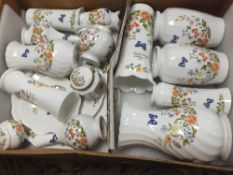 A BOX OF AYNSLEY COTTAGE GARDEN CERAMICS