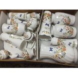 A BOX OF AYNSLEY COTTAGE GARDEN CERAMICS