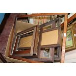 A COLLECTION OF OAK AND OTHER PICTURE FRAMES