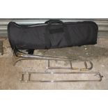 A MELODY MAKER TROMBONE IN CARRY BAG