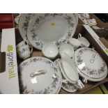 TWO TRAYS OF ROYAL WORCESTER JUNE GARLAND CHINA