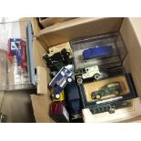 TWO BOXES OF ASSORTED DIE CAST TOY CARS