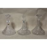 THREE SHIPS DECANTERS TO INCLUDE WHITEFRIARS AND EDINBURGH CRYSTAL EXAMPLES
