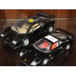 TWO TOY CARS - A BURGANO ITALIAN FERRARI F40 AND A TONKA ITALIAN MADE LAMBORGHINI COUNTACH