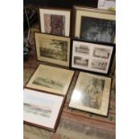 A COLLECTION PRINTS TO INCLUDE A HUNTING PRINT , SIGNED LIMITED EDITION LEE ROBERSON WILD HERITAGE