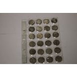 TWENTY FOUR VARIOUS CHINESE 20 CENTS COPY COINS