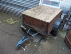 A SMALL UNBRAKED CAR TRAILER