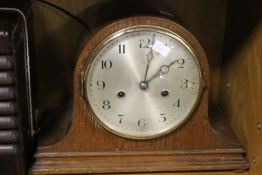 A NAPOLEON HAT MANTEL CLOCK