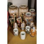 A COLLECTION OF ORIENTAL STYLE CERAMICS