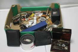 A QUANTITY OF WRIST WATCHES ETC.