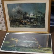 TWO TERENCE CUNEO PRINTS, ONE ENTITLED 'NIGHT KING'