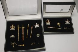 A MINIATURE SET OF THE CROWN JEWELS