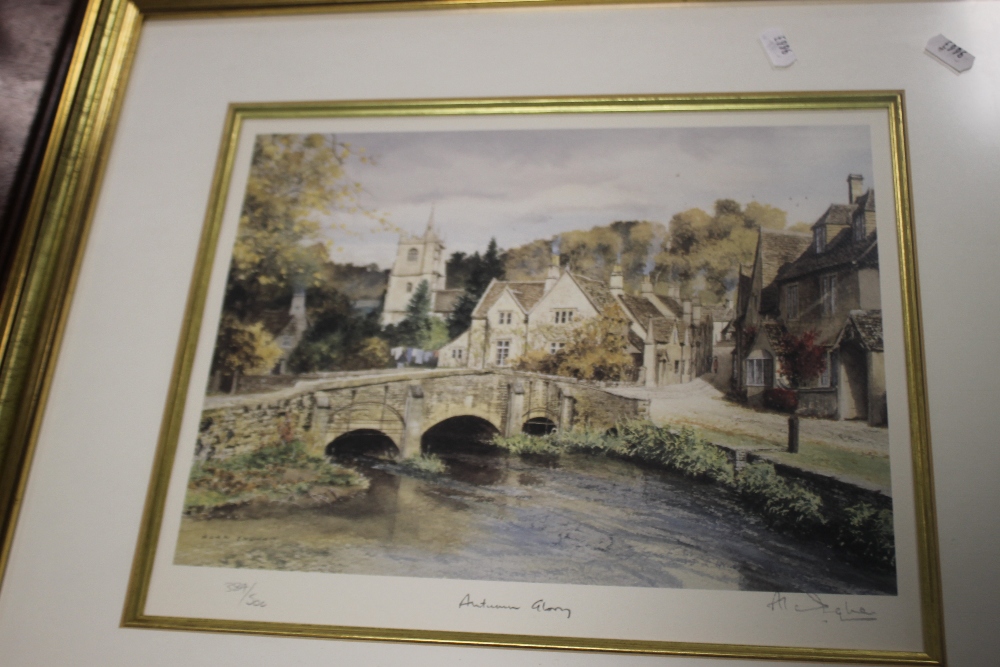 FOUR SIGNED LIMITED EDITION ALAN INGHAM PRINTS OF VILLAGE SCENES - Image 5 of 5