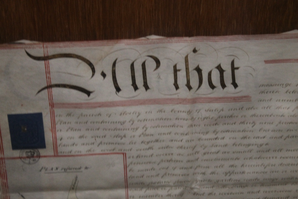 A FRAMED AND GLAZED INDENTURE - Image 2 of 3